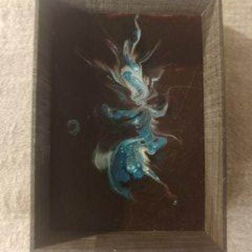 Original acrylic on canvas board painting